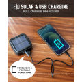 Luz de campamento LED de linterna portátil USB solar